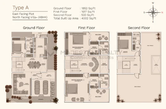 3 BHK 4,176 sq.ft Existing plan floor plan for The Serene